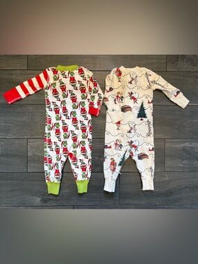 Hanna Anderrson Holiday One-Piece Pajama - Red, Green & Cream